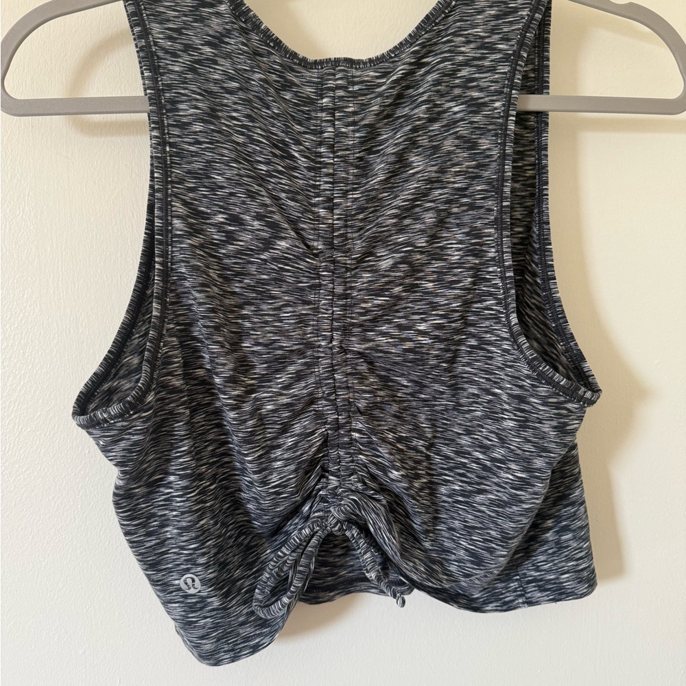 lululemon athletica Charcoal and White Tank Top